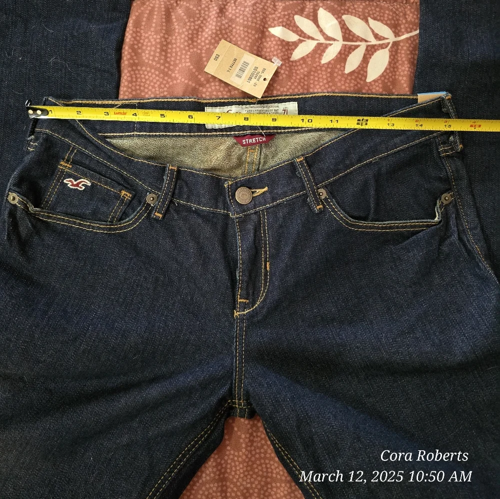Hollister Laguna Jeans Size 7 Long 34" Inseam - Picture 4 of 8